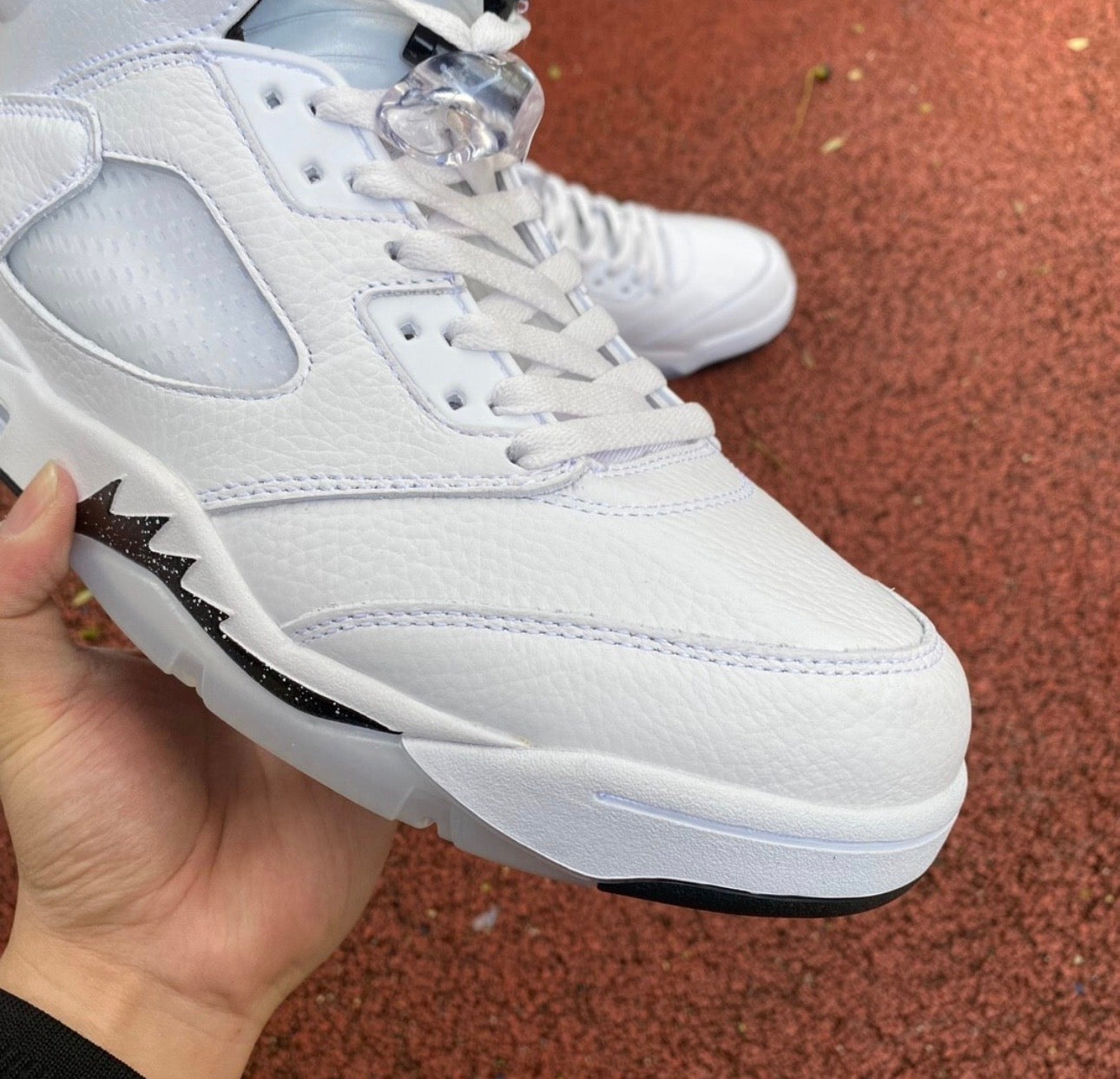 Jordan Retro 5 Sail Metalic White