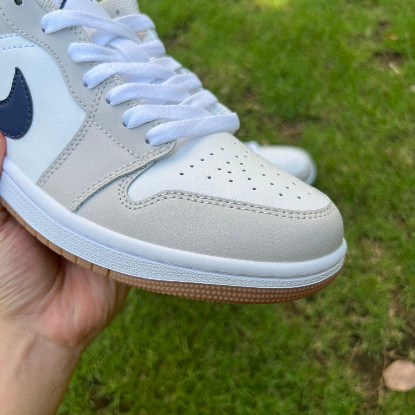 Jordan Retro 1 Low Beige y Azul