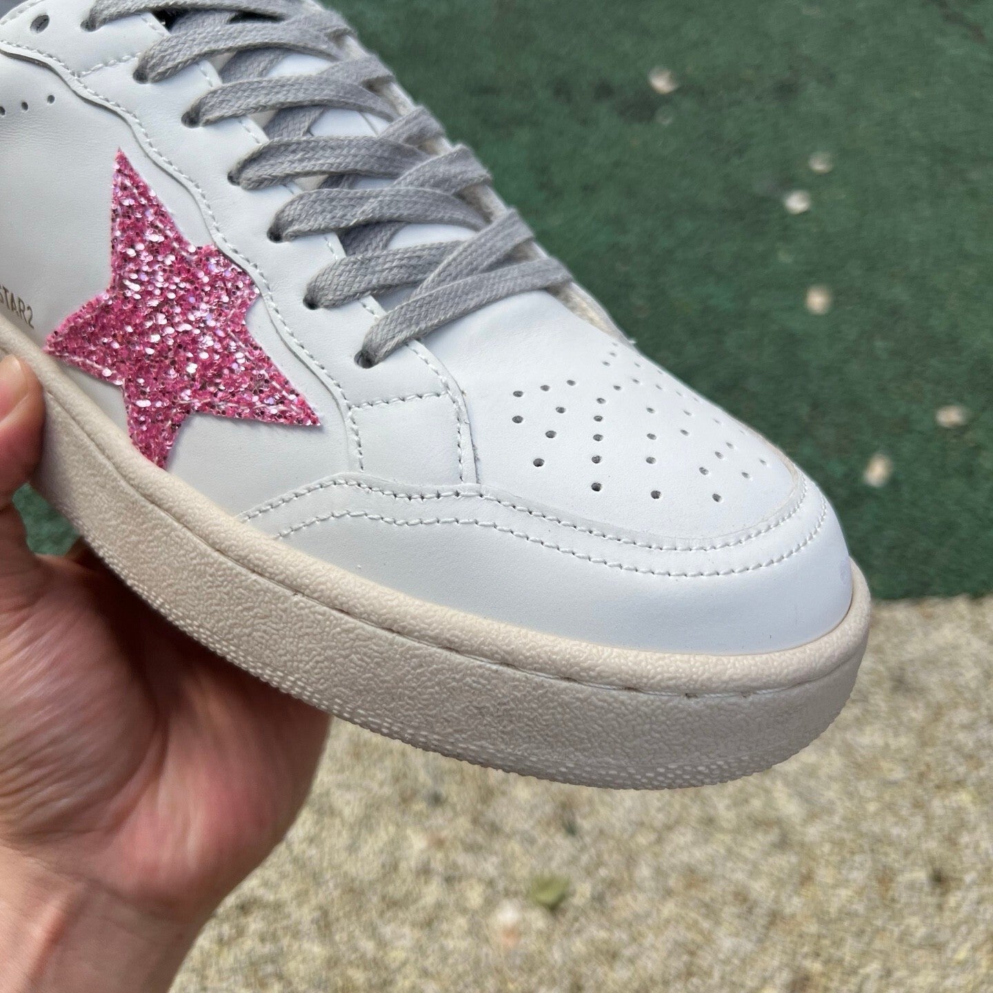 Golden Goose Ballstar Blanco y Rosado