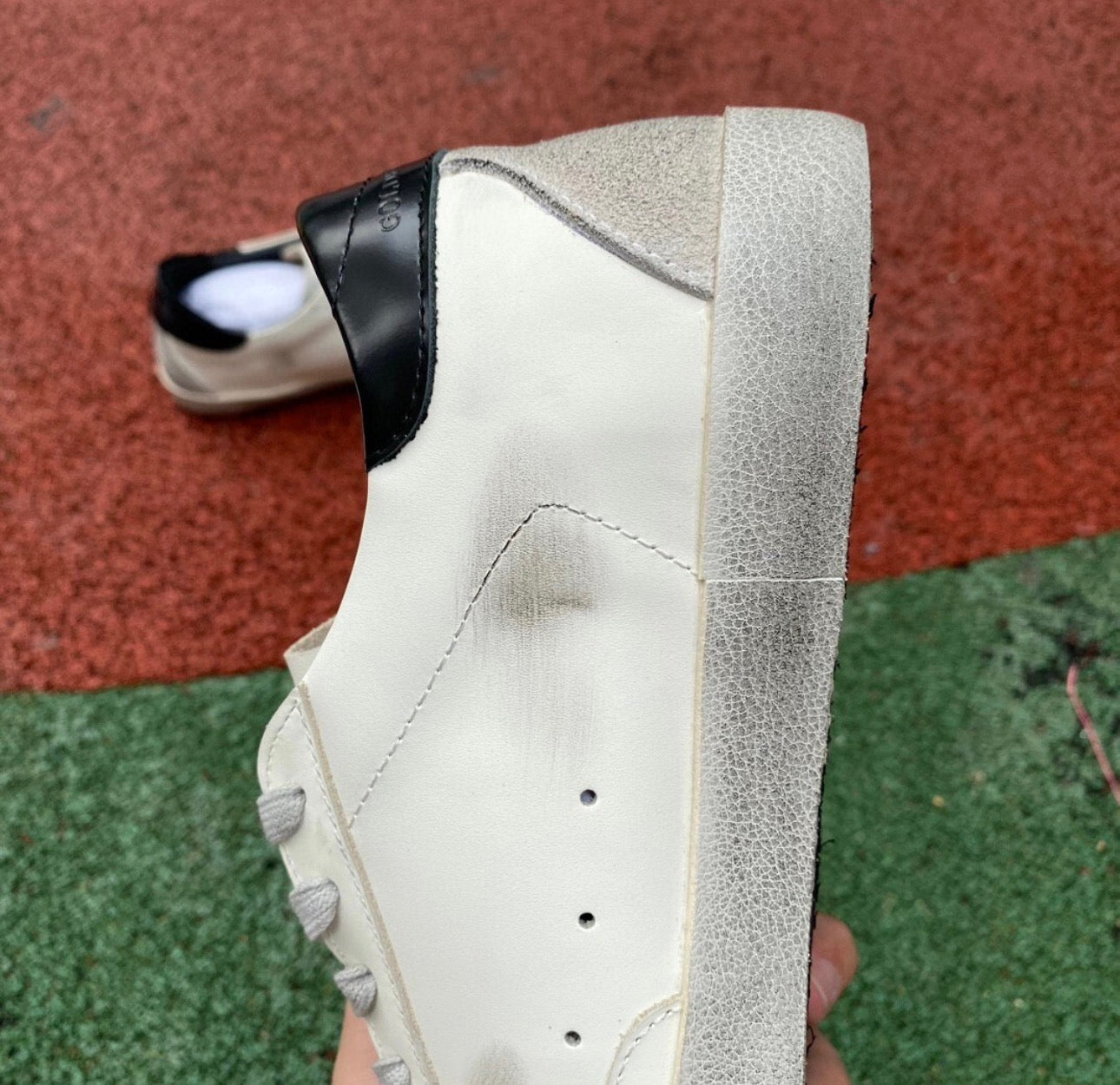Golden Goose Blanco y Negro Cuero