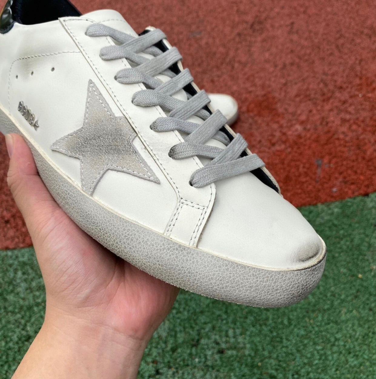 Golden Goose Blanco y Negro Cuero
