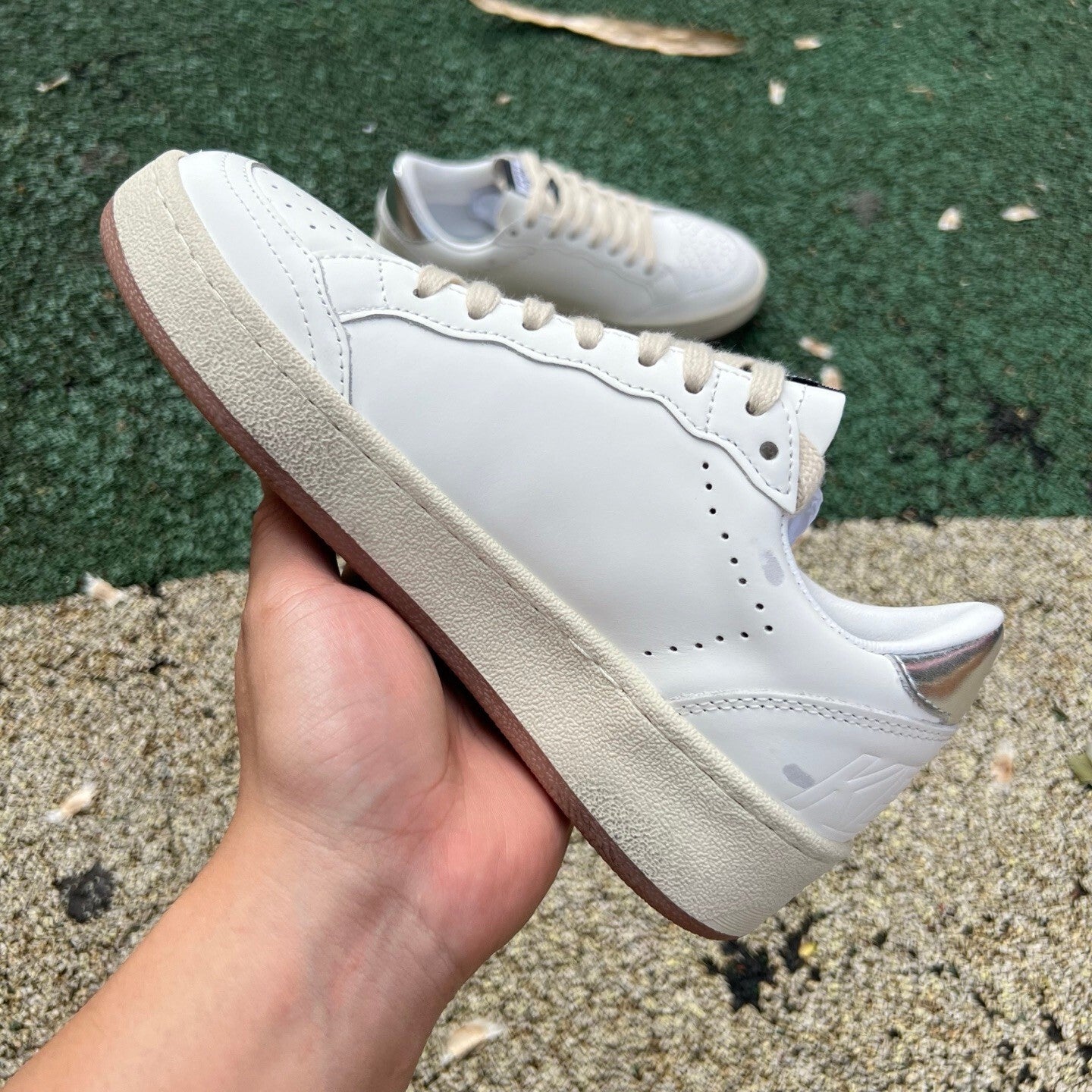 Golden Goose Ballstar Verde y Blanco