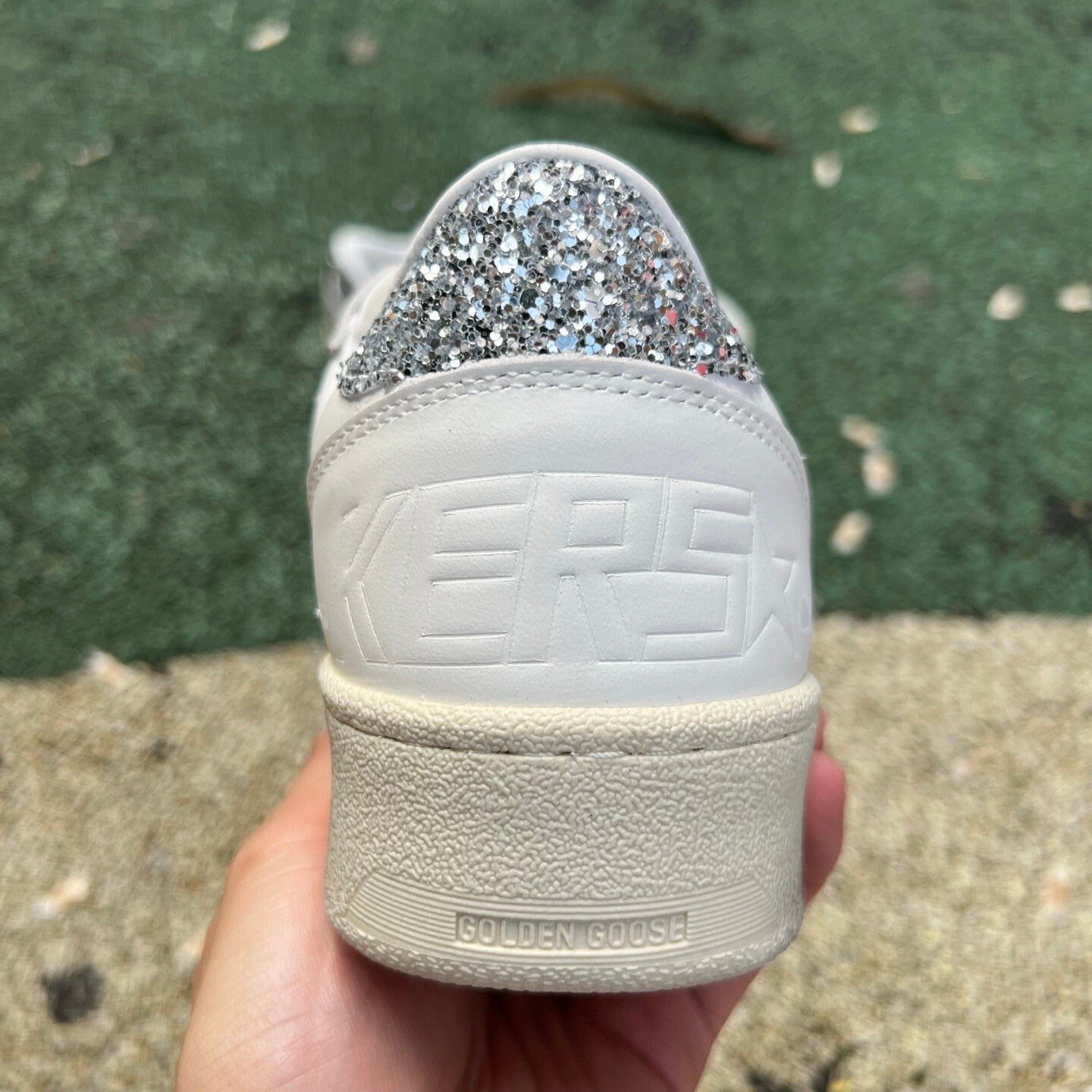 Golden Goose Ballstar Blanco y Plateado