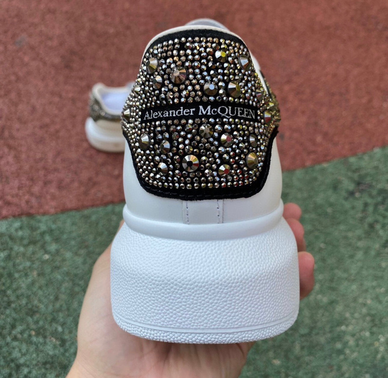 Alexander McQueen Negro y Brillitos