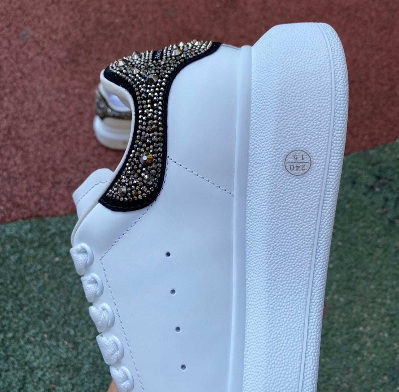 Alexander McQueen Negro y Brillitos