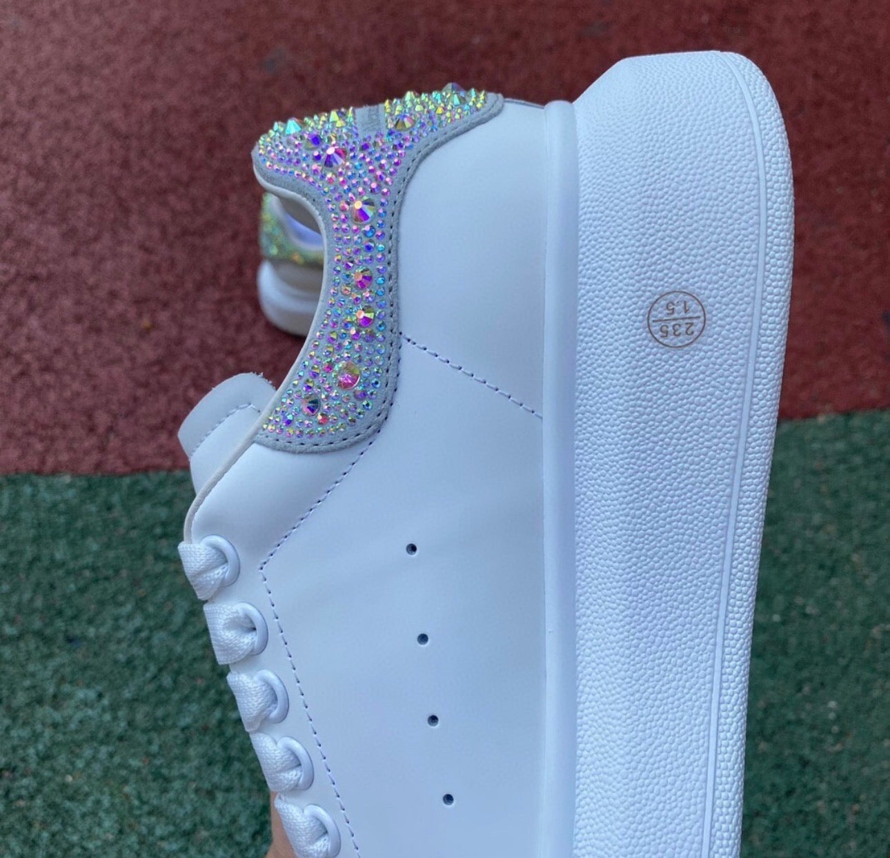 Alexander McQueen Blanco y Brillitos
