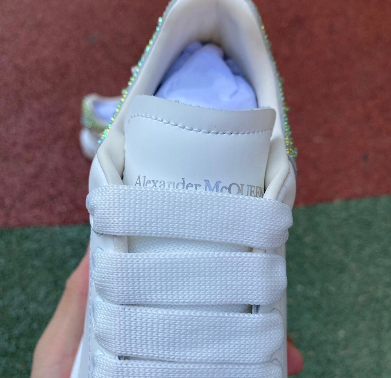 Alexander McQueen Blanco y Brillitos