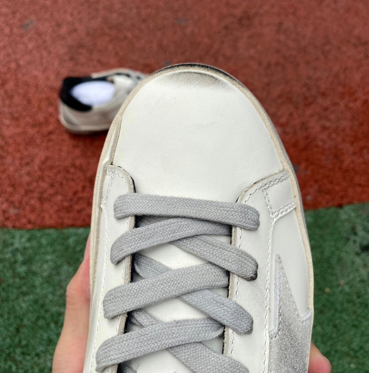 Golden Goose Blanco y Negro Cuero