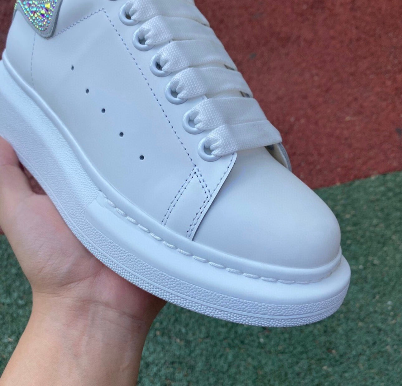 Alexander McQueen Blanco y Brillitos