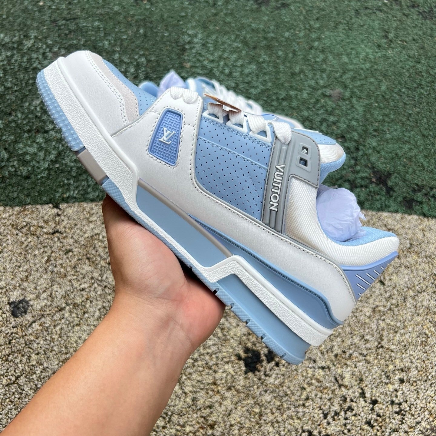 Louis Vuitton Trainer Azul Cielo