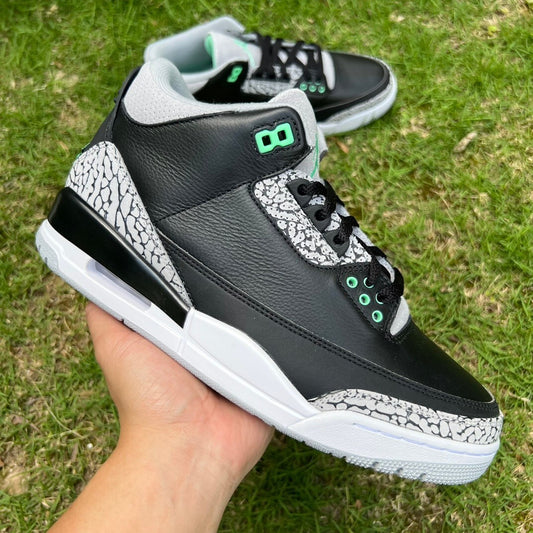 Jordan Retro 3 Green Glow