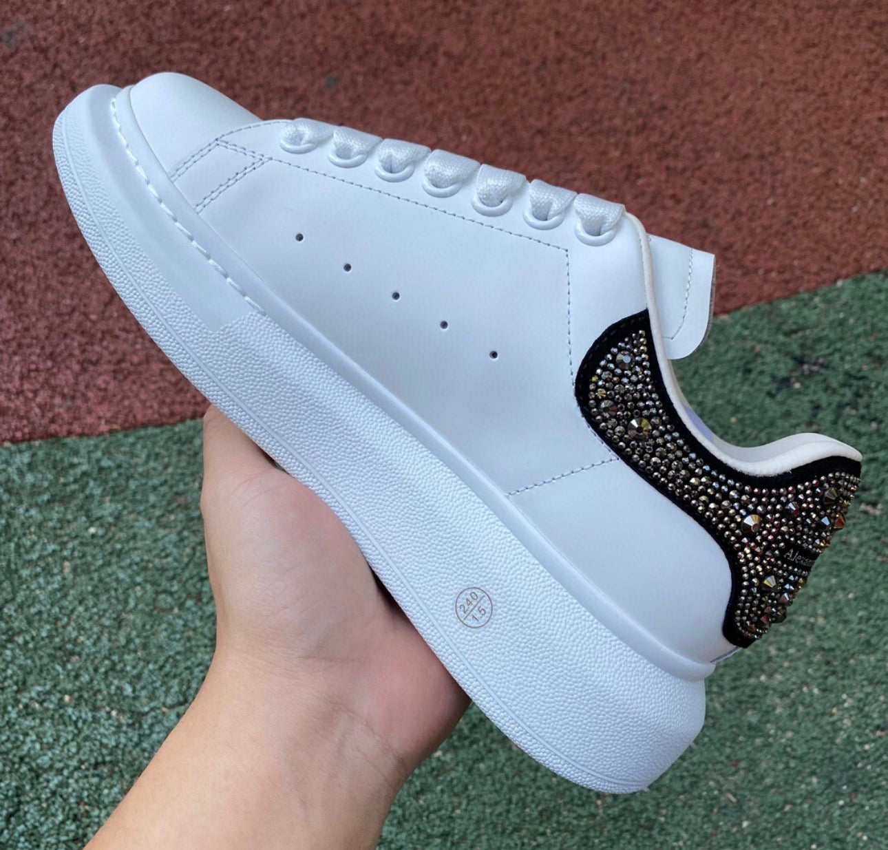 Alexander McQueen Negro y Brillitos