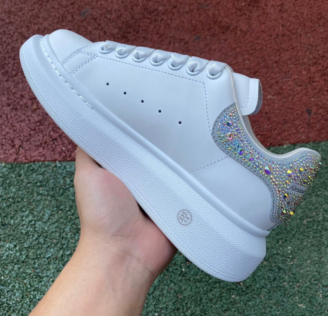 Alexander McQueen Blanco y Brillitos