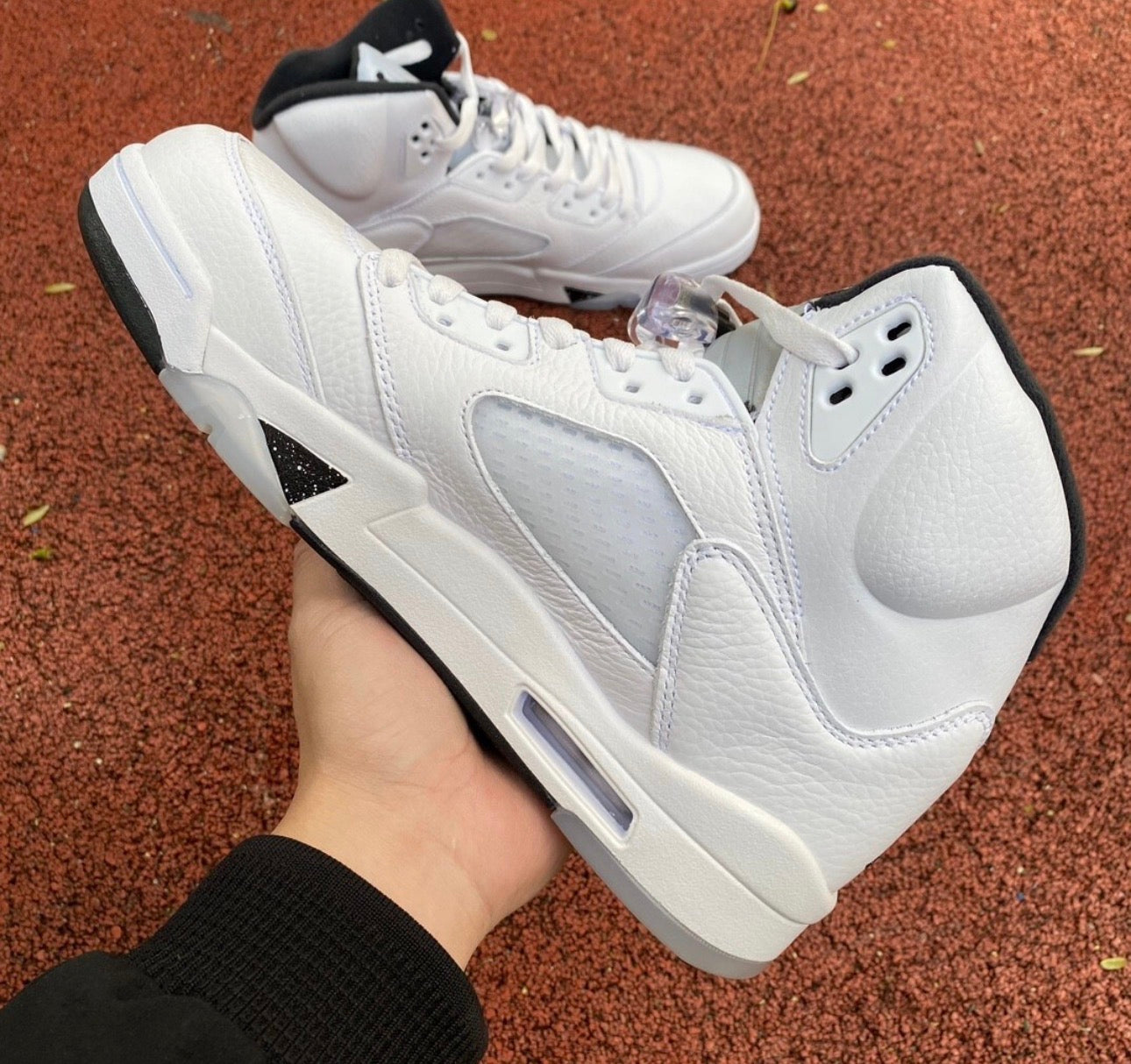Jordan Retro 5 Sail Metalic White