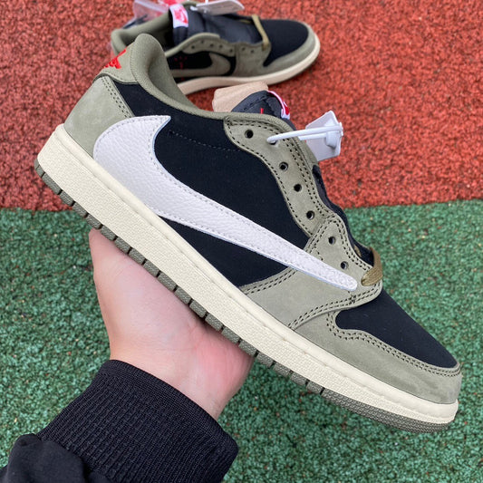 Jordan Retro 1 Low Travis Olive