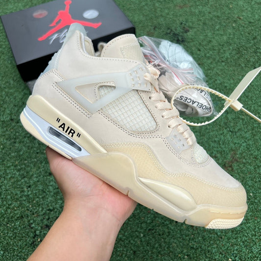 Jordan Retro 4 Off White Sail