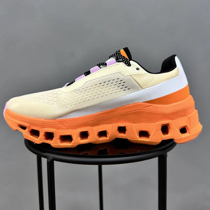 On Cloudmonster Beige Orange