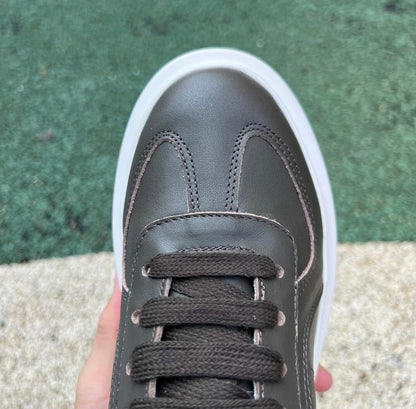 Alexander McQueen Marrón Suela Blanca