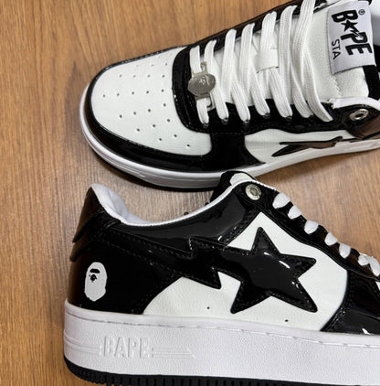 Bape Sta Charol Black White
